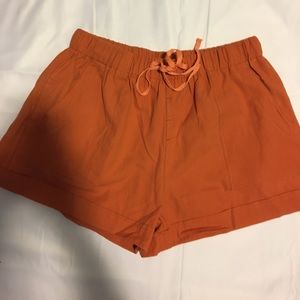 Boho shorts orange brown color